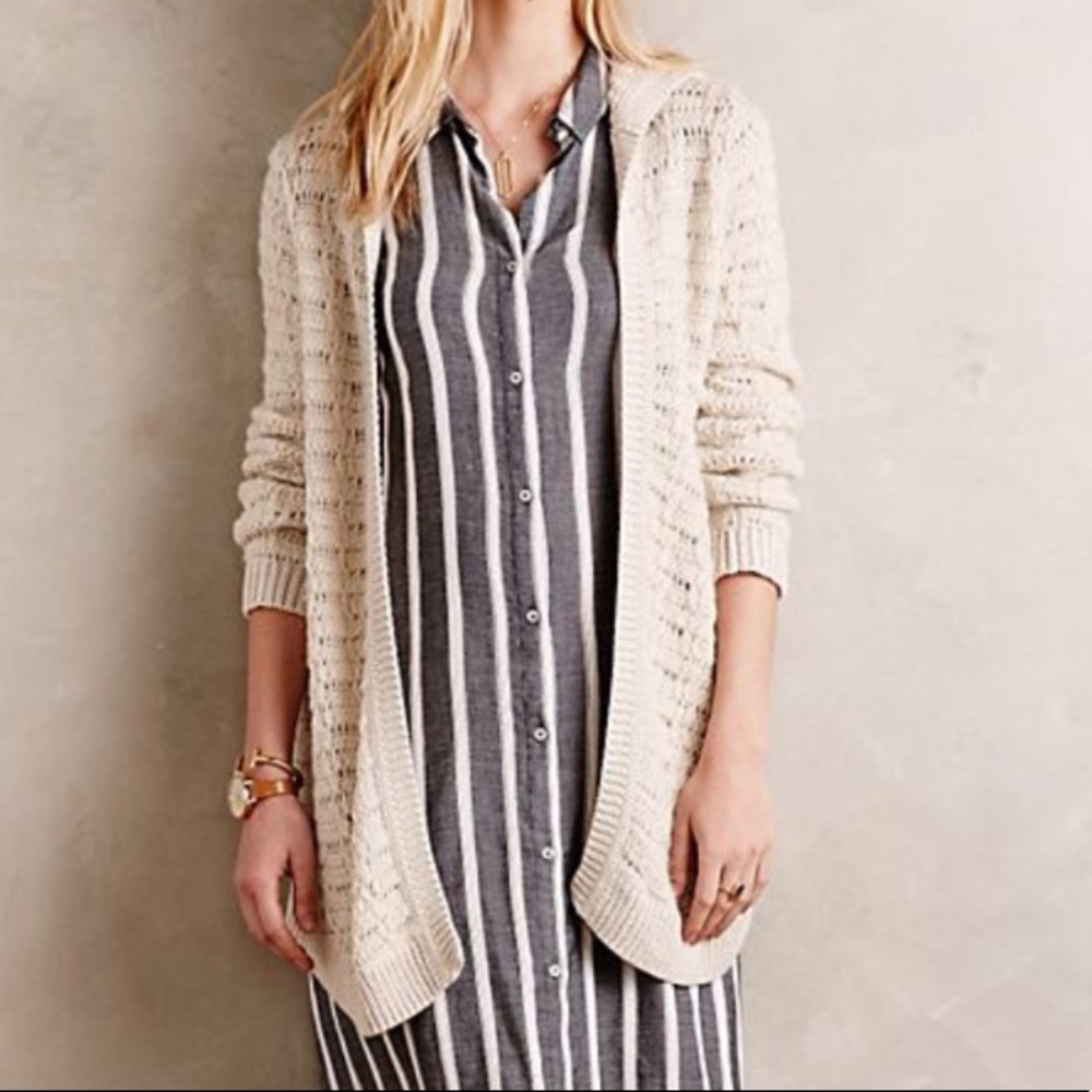 Anthropologie Sleeping On Snow Oarsin Cardigan